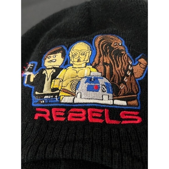 Lego Star Wars Rebels Black Beanie Cap Hat Toddler/Youth - Picture 3 of 5